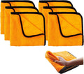 6 pcs Professional Premium Microfiber Towels for Household and Automotive Cleaning, Dual-Sided Car Washing and Detailing Cloths, 17 x 17 inches, Ultra Soft and Highly Absorbent