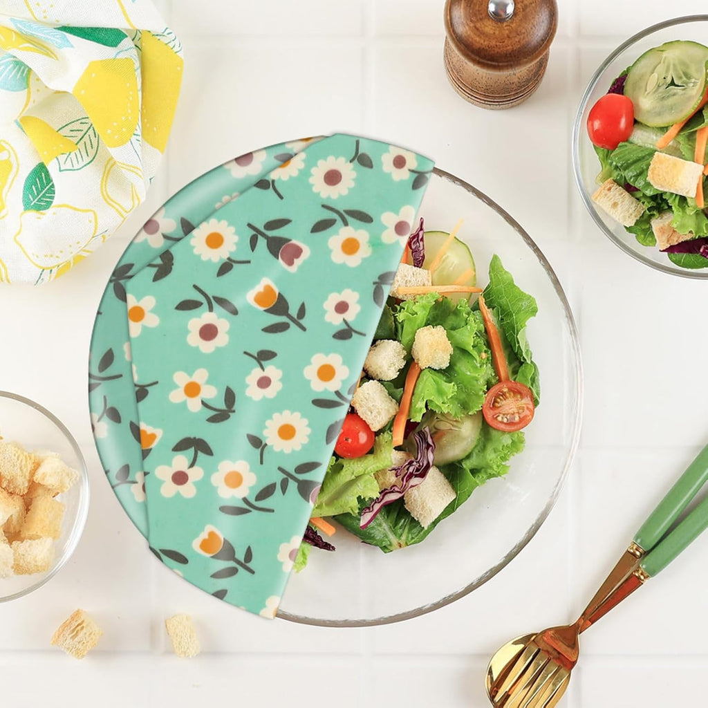 Beeswax Wraps for Food, Large 39.4’’ x 13’’ Beeswax Wrap Roll, Reusable Beeswax Paper Food Wrap for Bread Sandwich Wrapper Bowl Covers, Sunflower
