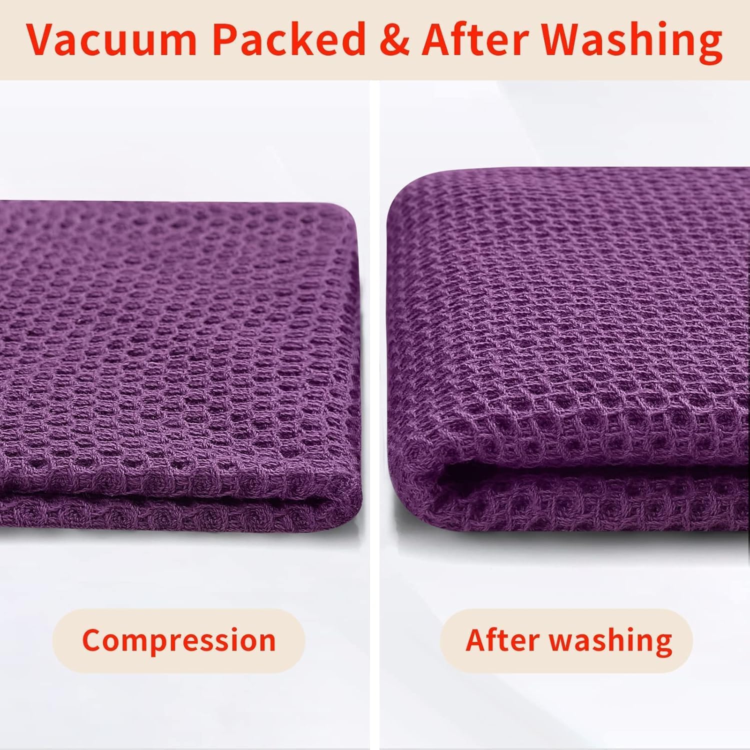 Hanging Cleaning Kitchen Towels Microfber Washcloths Reusable Dishtowels Household Super Absorbent Fast Drying, Microfiber Cleaning Cloth，10x10 Inch Beige Towels Set of 8