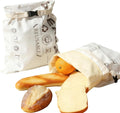 Reusable Cotton Beeswax Bread Bag with Buckle, Detachable Double-Layer Food-Grade Bread Storage Bag, 42.5×31.5CM Single Pack for Homemade Bread, Sourdough, Baguette Freshness