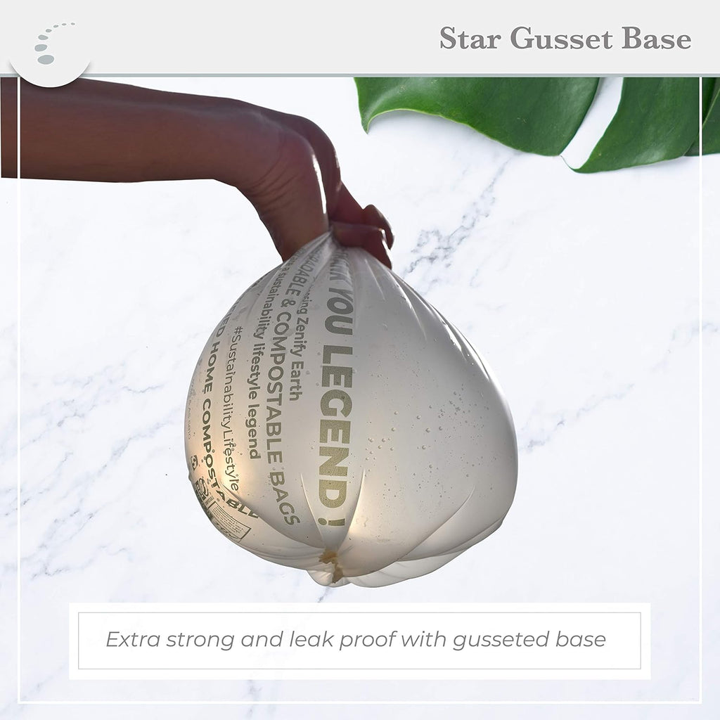 Compostable Bin Liners 8L (48 bags) - Small compost caddy biodegradable bags - Australian Owned