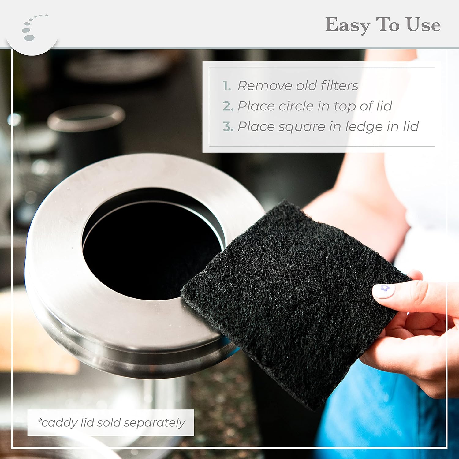 Replacement Charcoal Filters (2 Sets) - Compost Bin Carbon Filter - Australian Owned