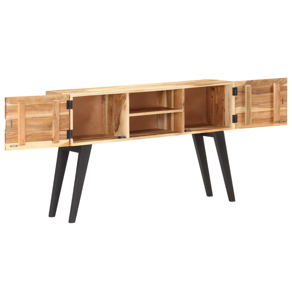 NNEVL Sideboard 120x30x75 cm Solid Acacia Wood