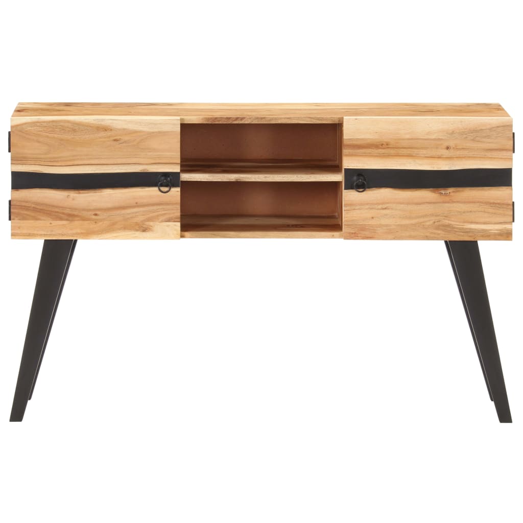 NNEVL Sideboard 120x30x75 cm Solid Acacia Wood