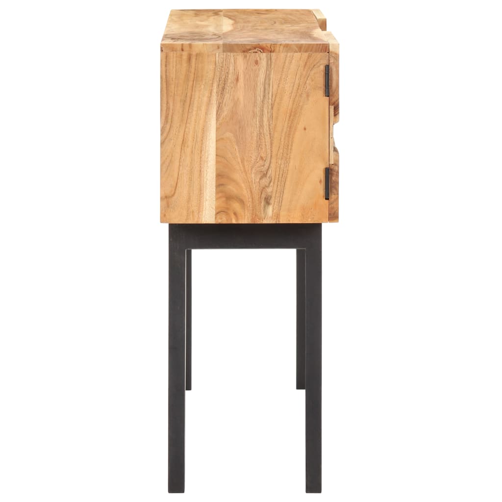 NNEVL Sideboard 120x30x75 cm Solid Acacia Wood