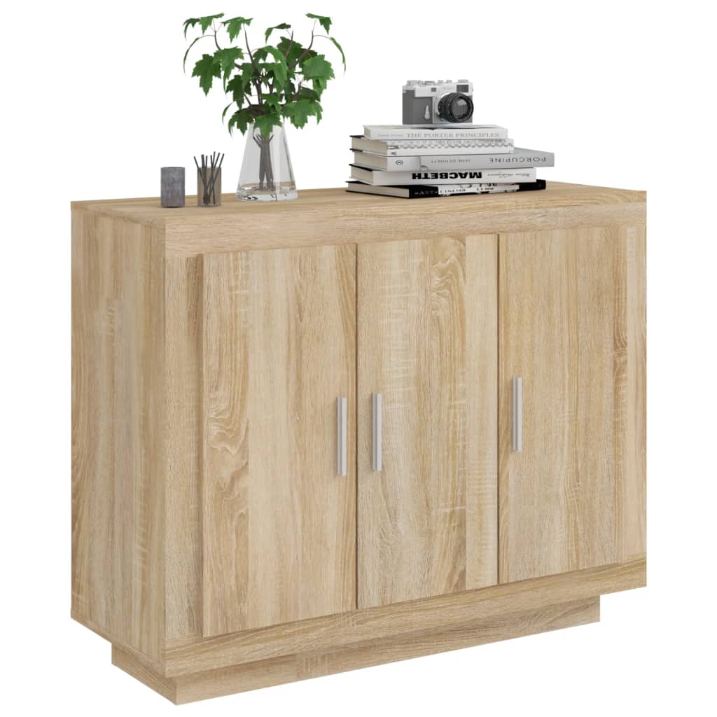 NNEVL Sideboard Sonoma Oak 92x35x75 cm Engineered Wood