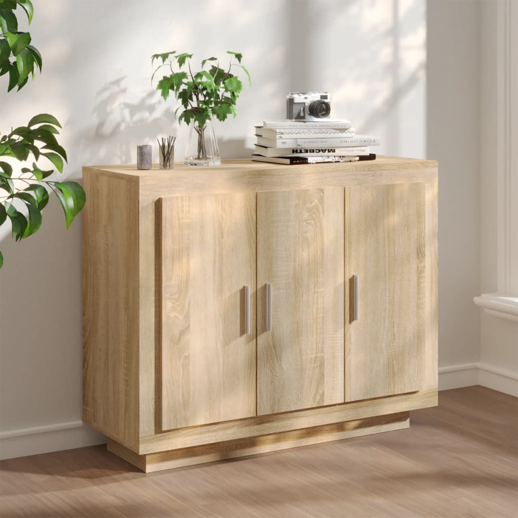 NNEVL Sideboard Sonoma Oak 92x35x75 cm Engineered Wood