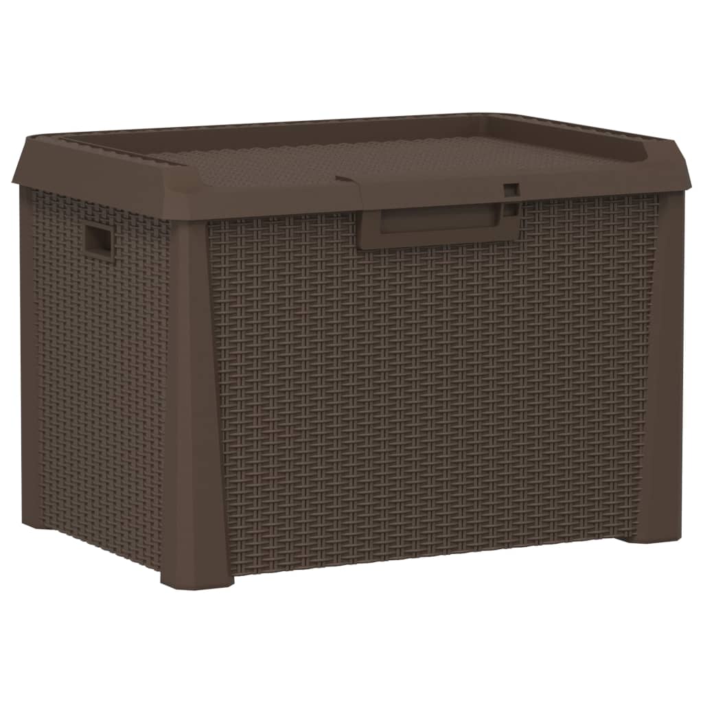 NNEVL Garden Storage Box Brown 125 L PP