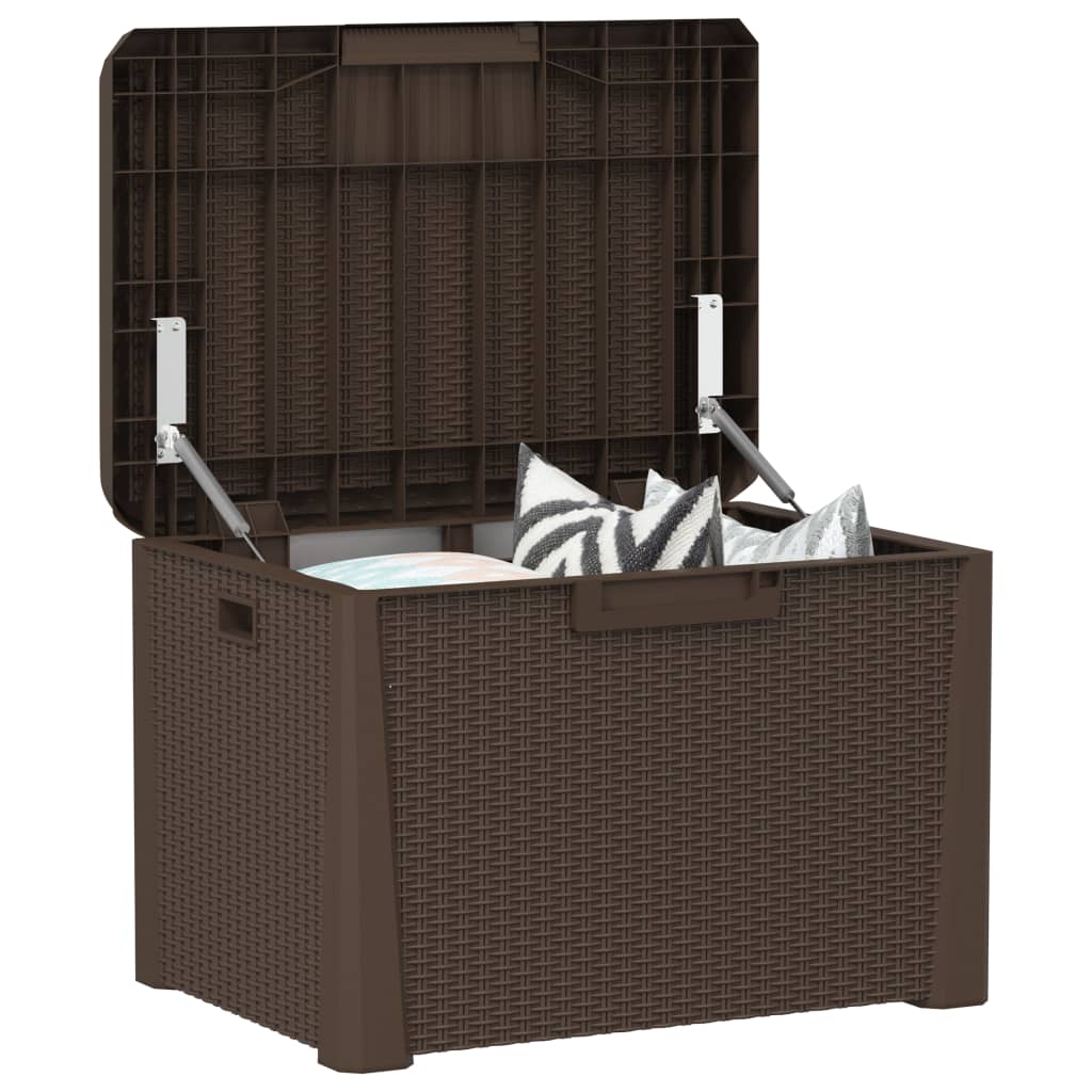 NNEVL Garden Storage Box Brown 125 L PP