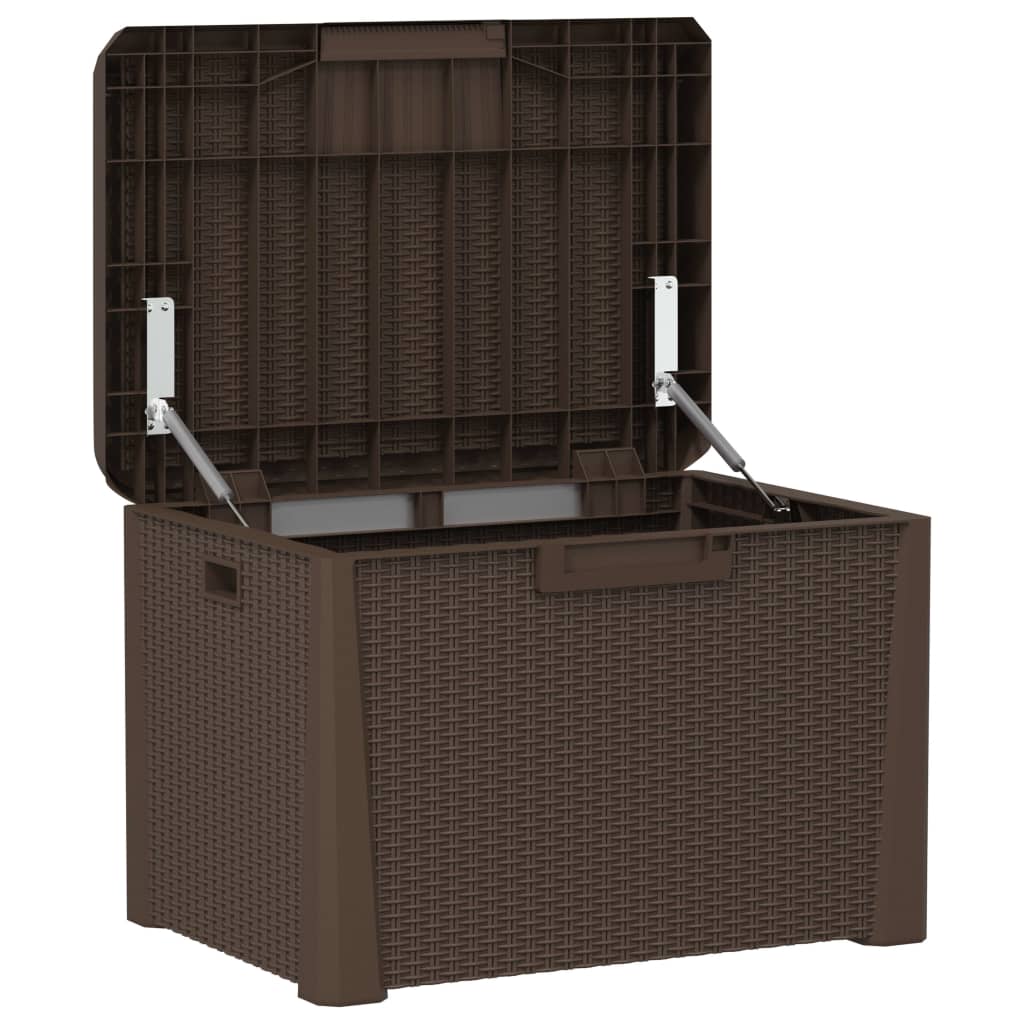 NNEVL Garden Storage Box Brown 125 L PP