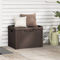 NNEVL Garden Storage Box Brown 125 L PP