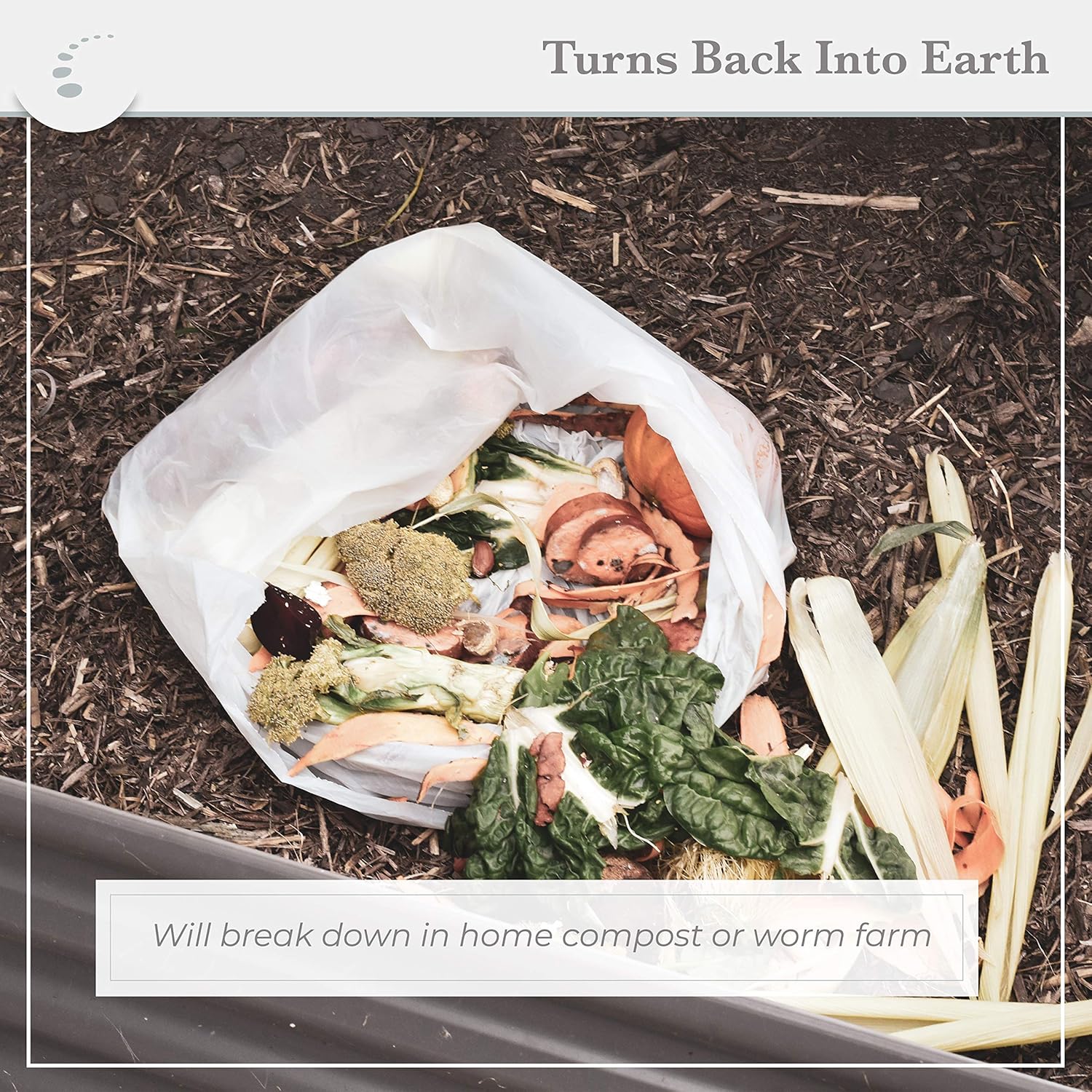 Compostable Bin Liners 8L (48 bags) - Small compost caddy biodegradable bags - Australian Owned