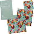 Beeswax Food Wraps - Set of 3 - Eco friendly reusable food storage covers - Australian Owned