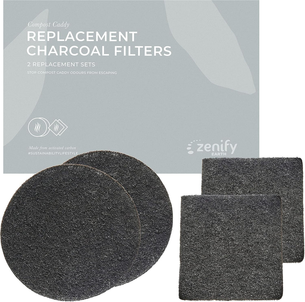Replacement Charcoal Filters (2 Sets) - Compost Bin Carbon Filter - Australian Owned