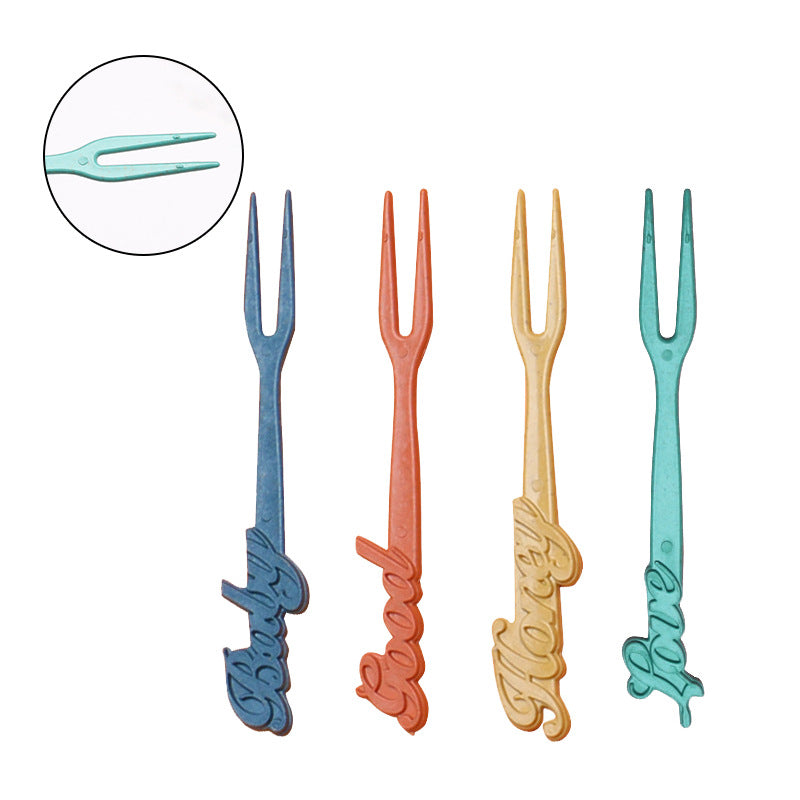 NNEDSZ Four-person Set Multicolor Eco-Friendly Wheat Straw Dinnerware Set,  Plate, Bowl, Cup & Utensil Set - Lightweight, Reusable, and Durable for Home, School, and Travel