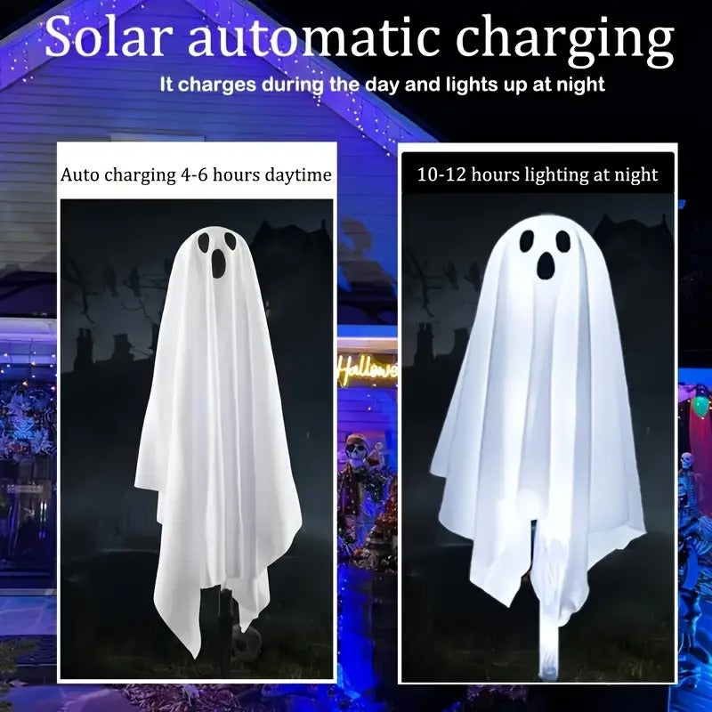 NNETM Solar Garden Lights 6-Pack Halloween Ghosts