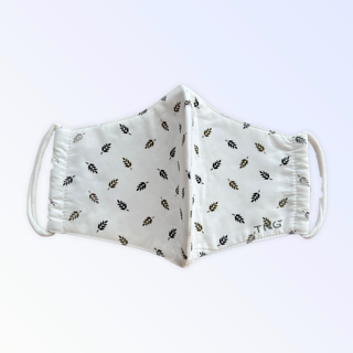 SPRING WHITE WITH BLACK & GREEN FLECKS - MEDIUM