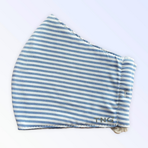 SPRING DARK BLUE & WHITE STRIPE - LARGE