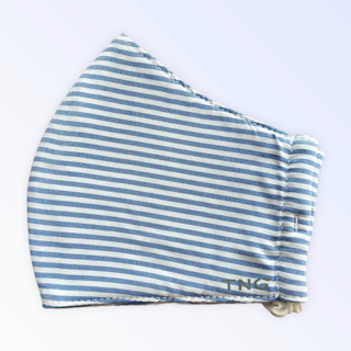 SPRING DARK BLUE & WHITE STRIPE - LARGE
