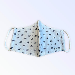 SPRING WHITE WITH BLUE LEAVES - MEDIUM