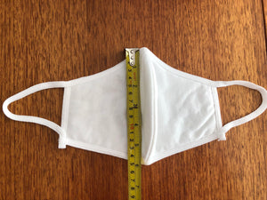 SPRING WHITE WASHABLE CLOTH FACE MASK