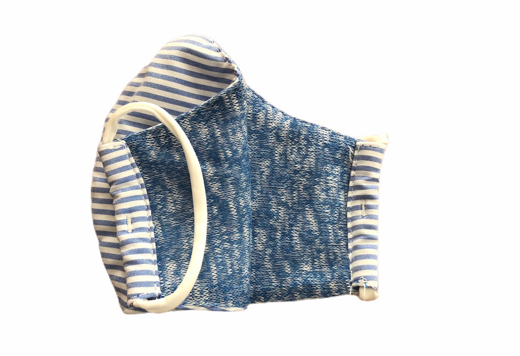 SPRING DARK BLUE & WHITE STRIPE - LARGE
