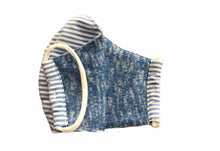 Load image into Gallery viewer, SPRING DARK BLUE &amp; WHITE STRIPE - LARGE
